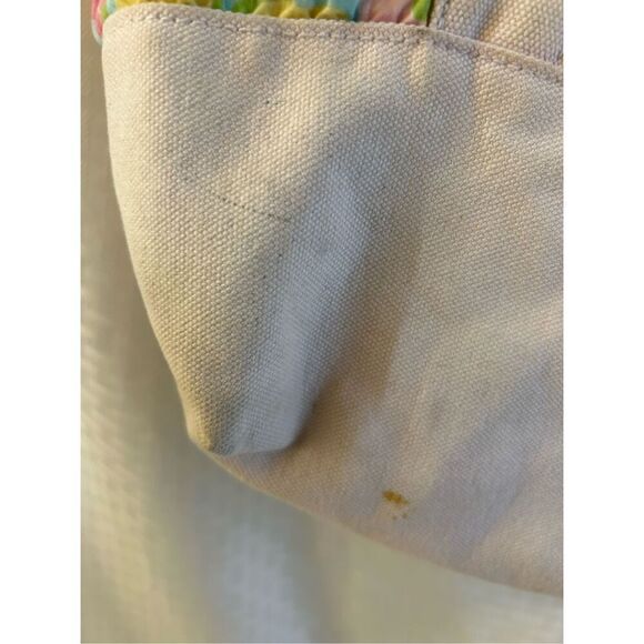 Lilly Pulitzer Dragon Fly tote bag Faded Pink 16.5"x14" - Picture 5 of 12